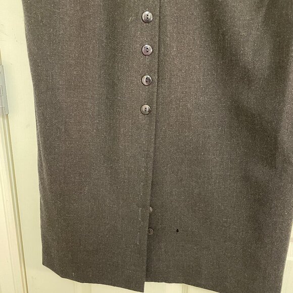 PRESTON & YORK SLATE GREY LONG A-LINE SKIRT SIZE 10 - Picture 3 of 10